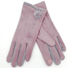 Зимни дамски ръкавици в светло лилаво 