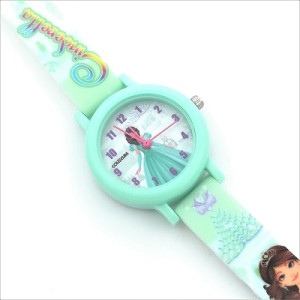 Детски часовник за момиче с цифри и картинка на принцеса