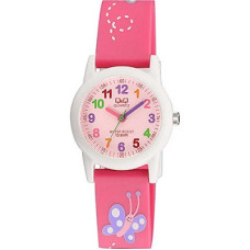 Детски часовник за момиче розов с пеперуди