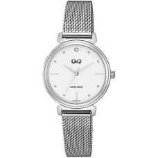 Дамски аналогов часовник сребрист с метална верижка Q&Q - Q27B-001PY