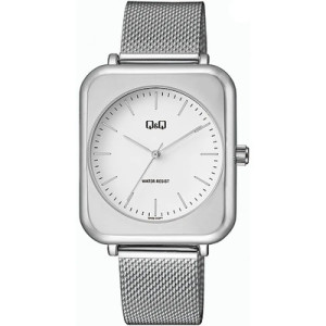 Дамски часовник с метална верижка квадратен Q&Q - Q40B-003PY