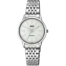 Дамски часовник с метална верижка в сребристо Q&Q - Q01A-001PY