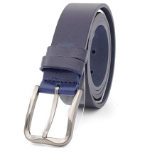 Колан естествена кожа в тъмно син цвят-Произход Турция