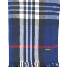 Кашмирен дамски шал в синьо BURBERRY