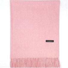 Кашмирен шал в розово с дълги ресни едноцветен дамски Кашмирен шал в розово с дълги ресни едноцветен дамски