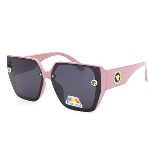 Дамски слънчеви очила големи с розова рамка POLAROID