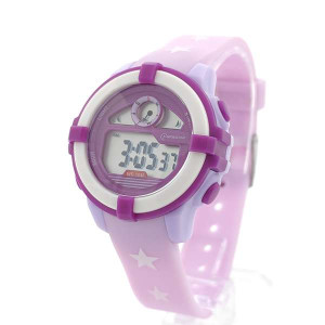 Детски часовник за момиче в лилаво електронен 