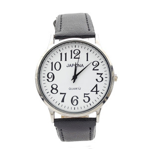 Мъжки часовник за ръка черен с цифри