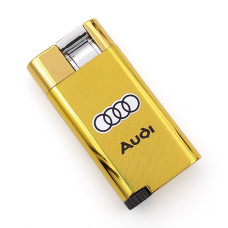 Запалка за подарък Audi – златиста газова запалка с джет пламък Запалка за подарък Audi – златиста газова запалка с джет пламък