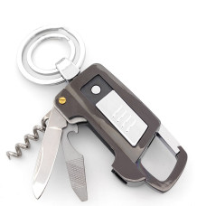 Запалка за подарък с много функции – електрическа USB запалка с нож и тирбушон