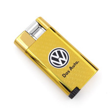 Запалка за подарък VW – златиста газова запалка с джет пламък