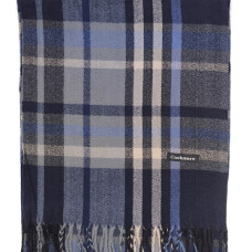 Мъжки шал от кашмир в синьо – Топъл зимен аксесоар