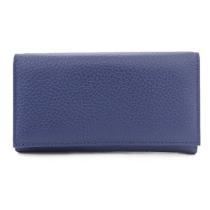 Дамско портмоне от качествена естествена кожа в синьо Дамско портмоне от качествена естествена кожа в синьо