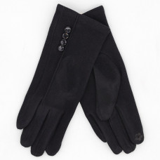 Дамски ръкавици с копчета в черно-Елегантни Дамски ръкавици с копчета в черно-Елегантни