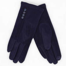 Дамски зимни ръкавици в тъмно синьо с копчета Дамски зимни ръкавици в тъмно синьо с копчета
