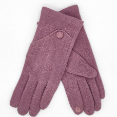 Елегантни дамски ръкавици в лилаво с едно копче