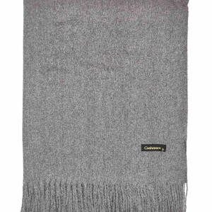 Дамски кашмирен шал едноцветен тъмносив Дамски кашмирен шал едноцветен тъмносив