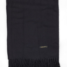 Дамски шал едноцветен кашмир-Черен Дамски шал едноцветен кашмир-Черен