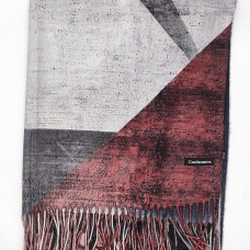 Елегантен дамски шал от кашмир с ресни на фигури Елегантен дамски шал от кашмир с ресни на фигури