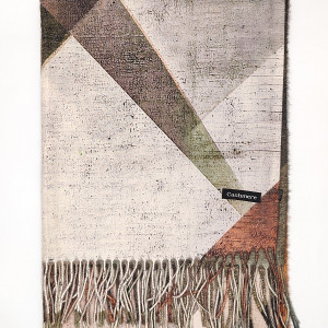 Луксозен кашмирен шал с дълги ресни-Дамски