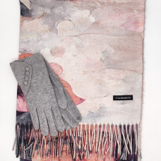 Дамски комплект шал и ръкавици – топъл зимен подарък от кашмир Дамски комплект шал и ръкавици – топъл зимен подарък от кашмир