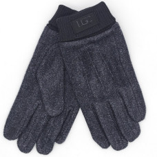 Мъжки ръкавици тъчскрийн в сиво с ластик