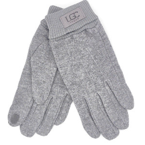 Мъжки зимни ръкавици в сиво с ластик – елегантен модел