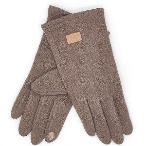 Мъжки зимни ръкавици в кафяв цвят с тъч скрийн функция – стилен модел Fashion