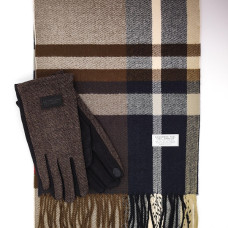 Кашмирен шал и ръкавици – топъл зимен комплект за мъж Кашмирен шал и ръкавици – топъл зимен комплект за мъж