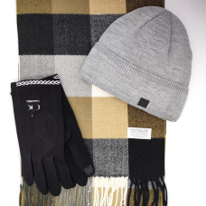 Подарък за Коледа за мъж – шапка, шал и ръкавици Подарък за Коледа за мъж – шапка, шал и ръкавици