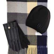 Подарък за мъж за Коледа - шал, шапка и ръкавици Подарък за мъж за Коледа - шал, шапка и ръкавици