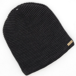 Мъжка зимна шапка в тъмносив цвят с поларена подплата | Турски модел Мъжка зимна шапка в тъмносив цвят с поларена подплата | Турски модел