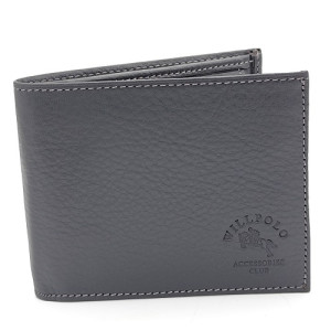 Мъжки портфейл от естествена кожа в сив цвят - Телешка кожа Мъжки портфейл от естествена кожа в сив цвят - Телешка кожа