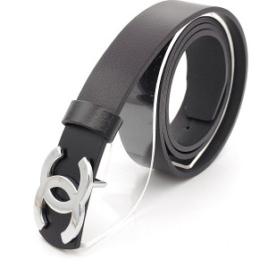 Дамски колан от естествена кожа със сребриста катарама тесен Дамски колан от естествена кожа със сребриста катарама тесен