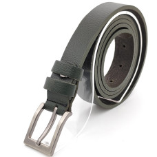 Дамски колан от естествена кожа тъмно зелен Дамски колан от естествена кожа тъмно зелен