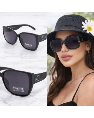 Дамски слънчеви очила котешко око – черни поляризирани очила с UV защита