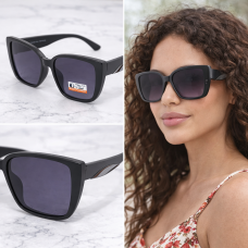 Дамски слънчеви очила котешко око – черни поляризирани очила с UV защита