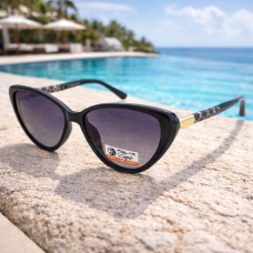 Дамски слънчеви очила котешко око Paris – черни поляризирани очила с UV защита Дамски слънчеви очила котешко око Paris – черни поляризирани очила с UV защита
