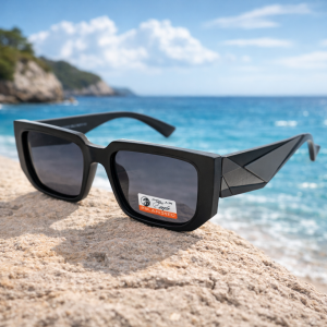 Дамски слънчеви очила квадратни с интересни дръжки-Polaroid