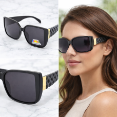 Дамски слънчеви очила квадратни – големи поляризирани очила с UV защита