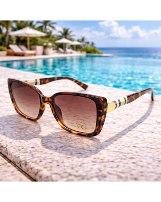 Тигрови дамски слънчеви очила с кафяви стъкла – UV 400 защита Тигрови дамски слънчеви очила с кафяви стъкла – UV 400 защита