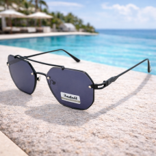 Дамски слънчеви очила авиатор Metal – черни правоъгълни очила с UV защита Дамски слънчеви очила авиатор Metal – черни правоъгълни очила с UV защита