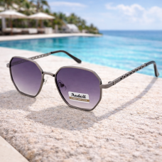 Дамски слънчеви очила с метална рамка и лилави стъкла – UV 400 защита Дамски слънчеви очила с метална рамка и лилави стъкла – UV 400 защита
