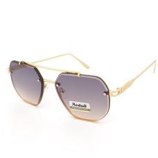 Дамски слънчеви очила геометрични Gold Frame – златни с цветни стъкла и UV защита