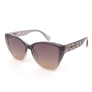 Дамски слънчеви очила котешко око Grey Pattern – сиви с цветни стъкла и UV защита