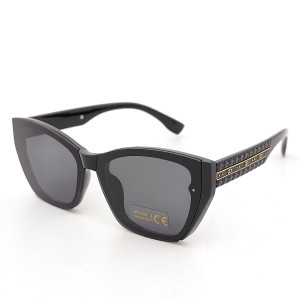 Дамски слънчеви очила котешко око Noir – големи черни очила с UV защита