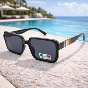 Дамски слънчеви очила квадратни Urban – големи черни очила с UV защита