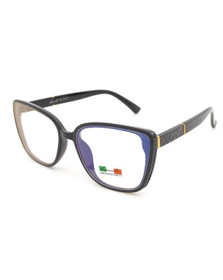 Дамски слънчеви очила Blue Light Grey – сиви с прозрачни стъкла и UV защита Дамски слънчеви очила Blue Light Grey – сиви с прозрачни стъкла и UV защита