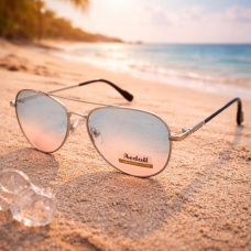 Дамски слънчеви очила авиатор Silver Light – сребристи с цветни стъкла и UV защита Дамски слънчеви очила авиатор Silver Light – сребристи с цветни стъкла и UV защита