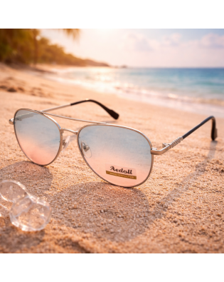 Дамски слънчеви очила авиатор Silver Light – сребристи с цветни стъкла и UV защита Дамски слънчеви очила авиатор Silver Light – сребристи с цветни стъкла и UV защита